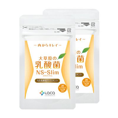 大草原の乳酸菌「NS-Max、NS-Slim」各36粒×各1袋 | 国産オーガニック